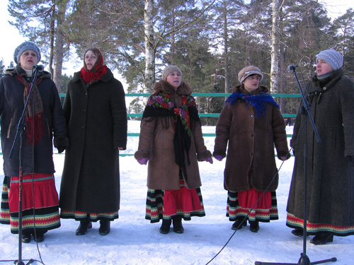 На  Масленіцу сенненцы будзілі мядзведзя.