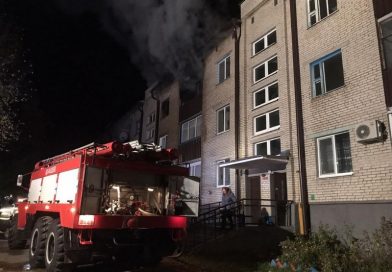 В Сенненском районе при пожаре квартиры спасена пенсионерка