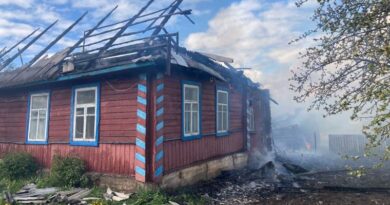 В д.Келисы Сенненского района горел дом
