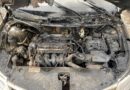 В Сенно горел автомобиль