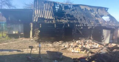 В Сенно горела баня