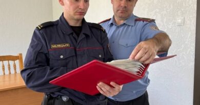 Трое молодых специалистов пополнили коллектив Сенненского РОВД