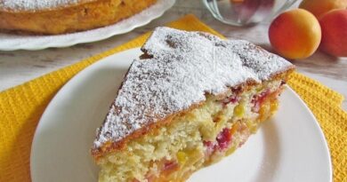 Фруктовая шарлотка Фруктовая шарлотка